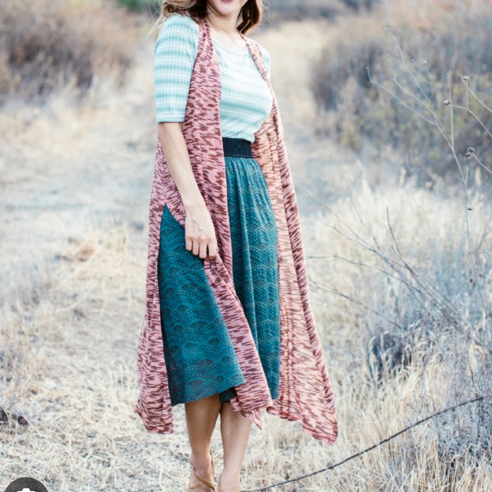 LuLa Roe long vest - Picture 6 of 7
